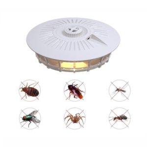 Household Flea Trap Lamp Indoor Trap Mosquito Flies Cockroach Lamp(Pearl White) (OEM)