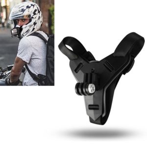 Helmet Belt Mount for GoPro Hero12 Black / Hero11 /10 /9 /8 /7 /6 /5, Insta360 Ace / Ace Pro, DJI Osmo Action 4 and Other Action Cameras(Black) (OEM)
