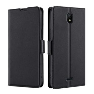 For Nokia C100 Ultra-thin Voltage Side Buckle Horizontal Flip Leather Phone Case(Black) (OEM)