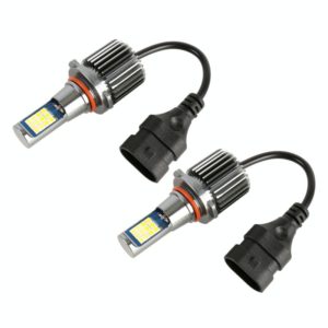 9005 2 PCS DC12-24V / 10.5W Car Double Colors Fog Lights with 24LEDs SMD-3030 & Constant Current, Box Packaging(White Light + Gold Light) (OEM)