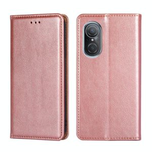 For Huawei nova 9 SE 4G Gloss Oil Solid Color Magnetic Flip Leather Phone Case(Rose Gold) (OEM)