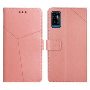 For ZTE Blade A71 Y Stitching Horizontal Flip Leather Phone Case(Rose Gold) (OEM)