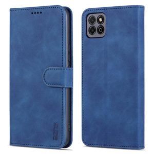 For Honor Play 20 AZNS Skin Feel Calf Texture Horizontal Flip Leather Case with Card Slots & Holder & Wallet(Blue) (AZNS) (OEM)