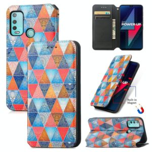 For Wiko Power U30 CaseNeo Colorful Magnetic Leather Case with Holder & Card Slot & Wallet(Rhombus Mandala) (OEM)