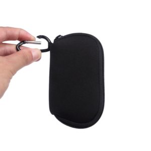 Mini Elastic Waterproof Nylon Earphone Protective Bag for AirPods Pro, with Hook(Black) (OEM)