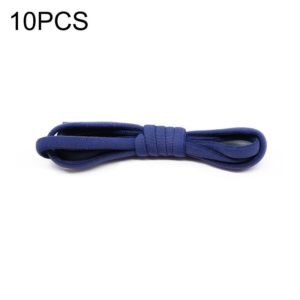 10 PCS Stretch Spandex Non Binding Elastic Shoe Laces (Navy Blue) (OEM)