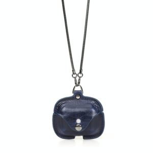 CONTACTS FAMILY CF1122A AirPods Pro Leather Protective Case with Necklace for AirPods Pro(Blue) (CONTACTS FAMILY) (OEM)