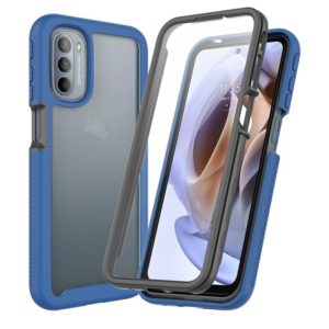 For Motorola Moto G31 / G41 Starry Sky Full Body Hybrid Shockproof Phone Case(Royal Blue) (OEM)