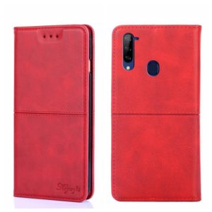 For ZTE Libero 5G Cow Texture Magnetic Horizontal Flip Leather Phone Case(Red) (OEM)