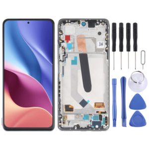 AMOLED Material Original LCD Screen and Digitizer Full Assembly With Frame for Xiaomi Redmi K40 / Redmi K40 Pro / Redmi K40 Pro+ / Mi 11i / Poco F3 / M2012K11AC M2012K11C M2012K11AG M2012K11G(Silver) (OEM)