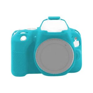 For Canon EOS 200D / EOS 200D Mark II Soft Silicone Protective Case(Blue) (OEM)