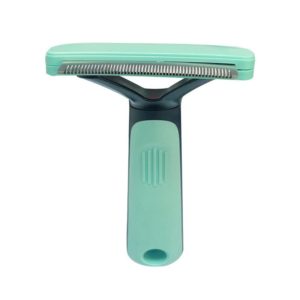 Pet Automatic Hair Removal Comb Curved Cat and Dog Open-knot Comb(Green) (OEM)