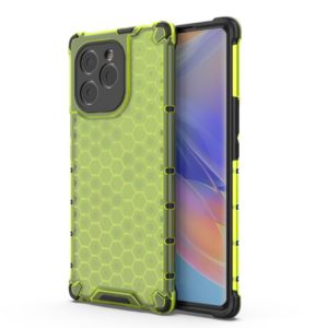 For Honor 60 SE 5G Shockproof Honeycomb PC + TPU Phone Case(Green) (OEM)