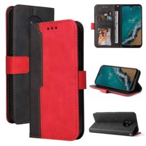 For Nokia G50 Business Stitching-Color Horizontal Flip PU Leather Phone Case(Red) (OEM)