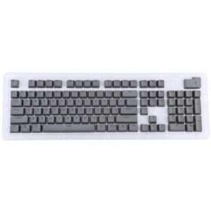 104 Keys Double Shot PBT Backlit Keycaps for Mechanical Keyboard (Grey) (OEM)