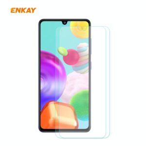 For Samsung Galaxy A41 2 PCS ENKAY Hat-Prince 0.26mm 9H 2.5D Curved Edge Tempered Glass Film (ENKAY) (OEM)
