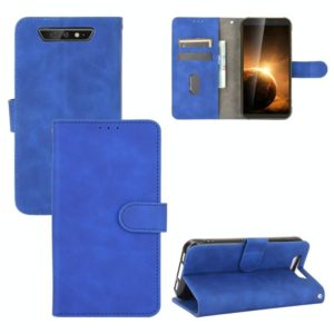 For Blackview BV5500 / BV5500 Pro / BV5500 Plus Solid Color Skin Feel Magnetic Buckle Horizontal Flip Calf Texture PU Leather Case with Holder & Card Slots & Wallet(Blue) (OEM)