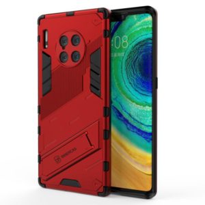 For Huawei Mate 30 Pro Punk Armor 2 in 1 PC + TPU Shockproof Case with Invisible Holder(Red) (OEM)