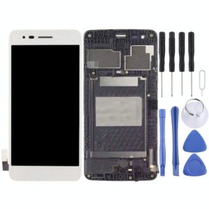 TFT LCD Screen for LG K8 2017 US215 M210 M200N with Digitizer Full Assembly with Frame (Silver) (OEM)