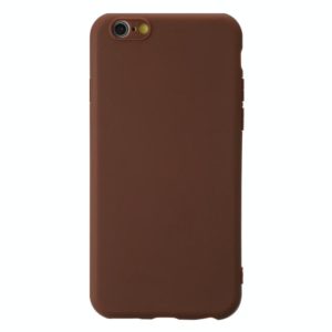 For iPhone 6 Shockproof Frosted TPU Protective Case(Brown) (OEM)
