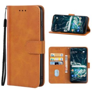 For Nokia C200 Leather Phone Case(Brown) (OEM)