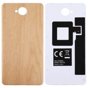 For Microsoft Lumia 650 Wood Texture Battery Back Cover with NFC Sticker (OEM)