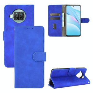 For Xiaomi Mi 10T Lite 5G Solid Color Skin Feel Magnetic Buckle Horizontal Flip Calf Texture PU Leather Case with Holder & Card Slots & Wallet(Blue) (OEM)