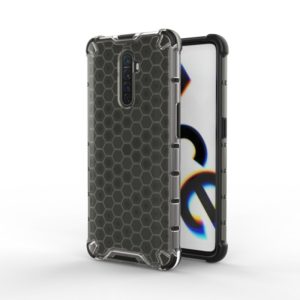 For Oppo Reno Ace Shockproof Honeycomb PC + TPU Case(Grey) (OEM)