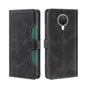 For Nokia 6.3 / G20 Skin Feel Straw Hat Magnetic Buckle Leather Phone Case(Black) (OEM)
