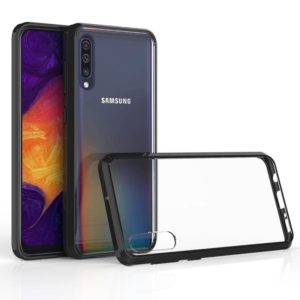 For Galaxy A30s / A50s Scratchproof TPU + Acrylic Protective Case(Black) (OEM)