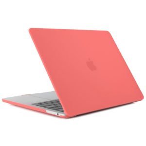 Laptop Translucent Frosted Hard Plastic Protective Case for Macbook 12 inch(Coral Red) (OEM)