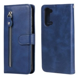For OPPO Reno3 5G/ Find X2 Lite Fashion Calf Texture Zipper Horizontal Flip Leather Case with Holder & Card Slots & Wallet Function(Blue) (OEM)
