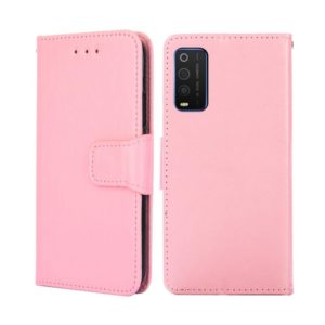 For TCL 205 Crystal Texture Leather Phone Case(Pink) (OEM)