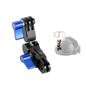 Aluminium Alloy 360 Degree Rotating Mount Adapter Adjustable Arm Connector for GoPro Hero11 Black / HERO10 Black /9 Black /8 Black /7 /6 /5 /5 Session /4 Session /4 /3+ /3 /2 /1, DJI Osmo Action and Other Action Cameras(Blue) (OEM)