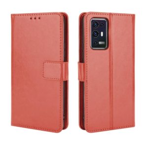For ZTE Axon 30 Pro 5G Crazy Horse Texture Horizontal Flip Leather Case with Holder & Card Slots & Lanyard(Brown) (OEM)