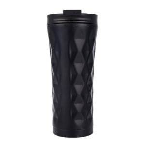 500ml Irregular Double Layer 304 Stainless Steel Thermos Cup (Black) (OEM)