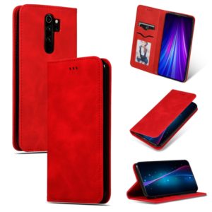 For Xiaomi Redmi Note8 Pro Retro Skin Feel Business Magnetic Horizontal Flip Leather Case(Red) (OEM)
