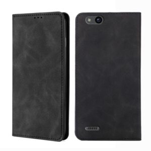 For ZTE Tempo X / Vantage Z839 / N9137 Skin Feel Magnetic Flip Leather Phone Case(Black) (OEM)