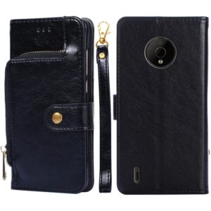 For Nokia C200 Zipper Bag Leather Phone Case(Black) (OEM)