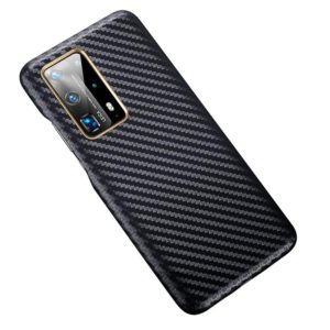 For Huawei P40 Pro+ Carbon Fiber Leather Texture Kevlar Anti-fall Phone Protective Case(Black) (OEM)