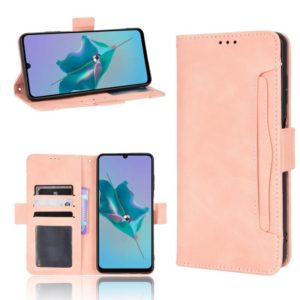 For ZTE Blade A72 Skin Feel Calf Pattern Leather Phone Case(Pink) (OEM)