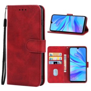 For Huawei nova 4e Leather Phone Case(Red) (OEM)