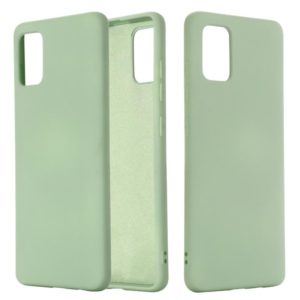 For Galaxy A71 5G Solid Color Liquid Silicone Dropproof Full Coverage Protective Case(Green) (OEM)