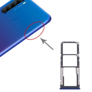 SIM Card Tray + SIM Card Tray + Micro SD Card Tray for Xiaomi Redmi Note 8T / Redmi Note 8 (Blue) (OEM)