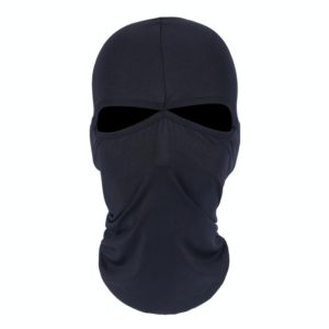 Balaclava Style Unisex Elastic Lycra Dual Holes Biking Head Mask(Black) (OEM)