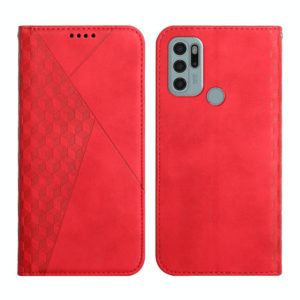 For Motorola Moto G60S Skin Feel Magnetic Leather Phone Case(Red) (OEM)