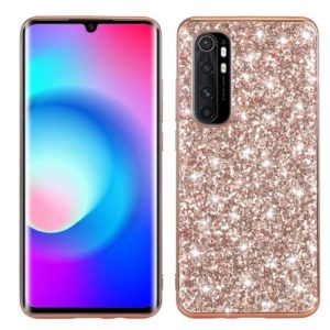 For Xiaomi Note 10 Lite Glitter Powder Shockproof TPU Protective Case(Rose Gold) (OEM)