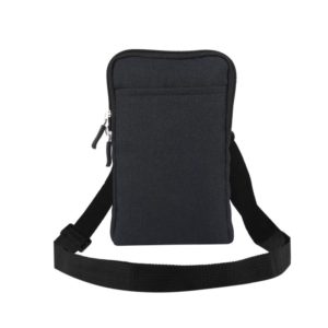 Universal Fashion Waterproof Casual Mobile Phone Waist Diagonal Bag For 7.2 inch and Below Phones(Black) (OEM)