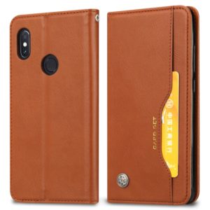 Knead Skin Texture Horizontal Flip Leather Case for Xiaomi Mi 8SE, with Photo Frame & Holder & Card Slots & Wallet(Brown) (OEM)