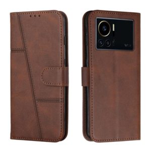 For Infinix Note 12 VIP Stitching Calf Texture Buckle Leather Phone Case(Brown) (OEM)